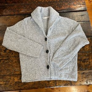 Rag and Bone gray knitted cardigan with collar. XS/TP